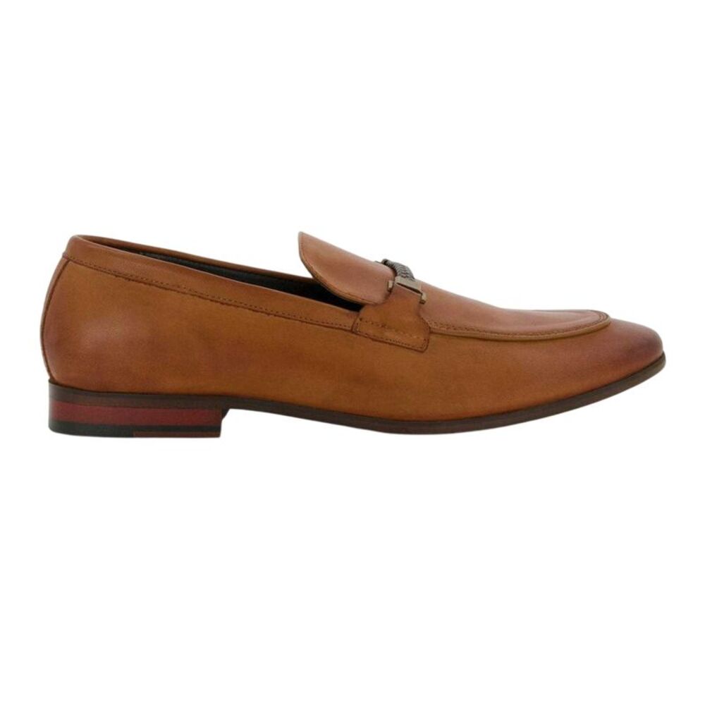 Dune London Mens Sheldon Leather Loafers / Tan
